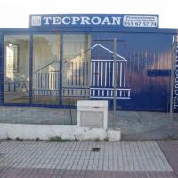 Caseta Tecproan rotulación integral en vinilo, Sevilla