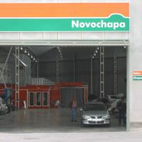 Rótulo luminoso. Cajón Retroiluminado de 7x1.50 mts Novochapa Dos Hermanas Sevilla