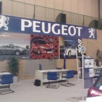 Lonas publicitarias Feria del stok Sevilla Stand Peugeot