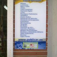 Rótulo cartel con rotulación Publicar Punto de venta en Bellavista Sevilla
