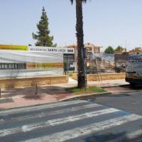 Cartel lona publicitaria de Gran formato microperforada. Residencial Andalucía, Alcalá de Guadaira Sevilla ( para la Agencia Atenea )