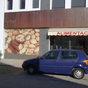 Exterior Panadería Sanlúcar la Mayor, Rotulación de Mural en impresión digital