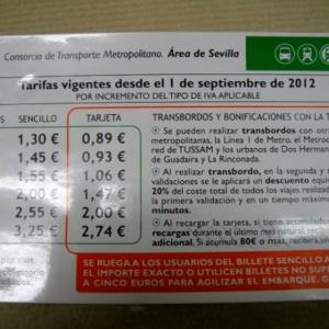 Impresión digital sobre vinilo. Transporte metropolitano, Ciudad de Sevilla