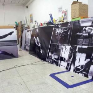 Rotulación de Fotografías Gran formato Pakos Gim Dos Hermanas Sevilla
