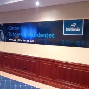 Rotulación de vinilos. Congreso Reumatología Hotel Melía Sevilla