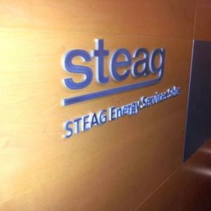 Rótulo letras corpóreas Steag Sevilla