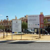 Valla publicitaria o cartelera, así como cartel de obra  panelable y rotulada con vinilo. Consurso para el Programa de Fomento Agrario del Ayuntamiento de Utrera Sevilla