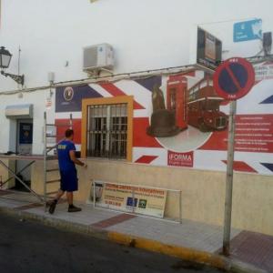 Iforma la Algaba Sevilla. Rotulación en vinilo laminado especial pared 