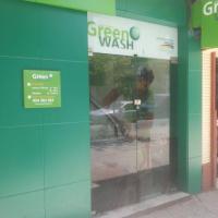 Rótulo cartel con rotulación Green Wash Sevilla