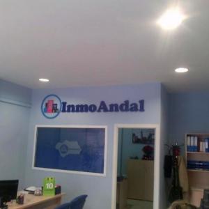 Rótulo corpóreo en pvc Inmo Andal, Pino Montano Sevilla