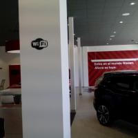 Nueva rotulación para la Nissan Andalsyr de Huelva. Trabajos realizados para Soinan.