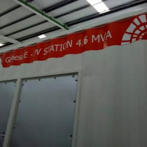 Rotulación de un lote de 67 contenedores container en vinilo de corte especial para Gamesa station. Fabricados por Proinsener Sevilla.