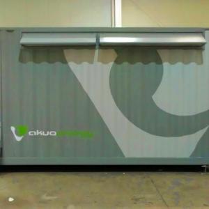 Rotulación en vinilo especial para contenedores container, fabricados por Proinsener Sevilla.