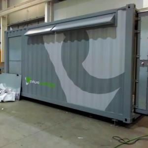 Rotulación en vinilo especial para contenedores container, fabricados por Proinsener Sevilla.