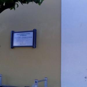 Rótulo Cartel Homologado Memoria Histórica. Junta de Andalucía. Málaga