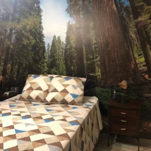 Foto mural en dormitorio particular en Dos Hermanas Sevilla.