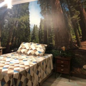 Foto mural en dormitorio particular en Dos Hermanas Sevilla.