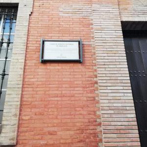 Rótulo Cartel Homologado Memoria Histórica. Junta de Andalucía. Sevilla