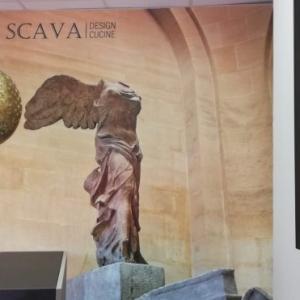 Fotomural en pared. Scava Cocinas en Sevilla.
