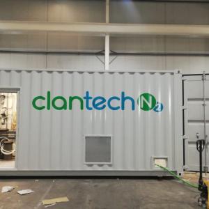 Rotulación de contenedores container en vinilo de corte especial para CLAN TECNOLOGICA,SL. Sevilla.
