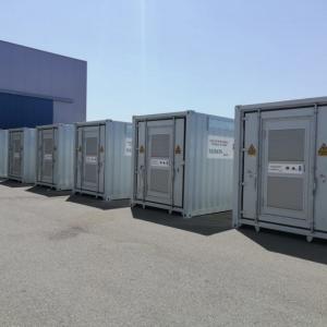 Rotulación de contenedores container en vinilo de corte especial para Siemens. Fabricados por Proinsener Sevilla.