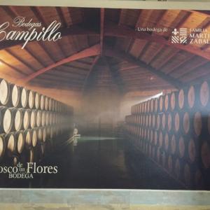 Fotomural en vinilo especial de pared. Trabajos para Bodegas Faustino.